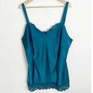 Caslon Lace Trim satin camisole 2X